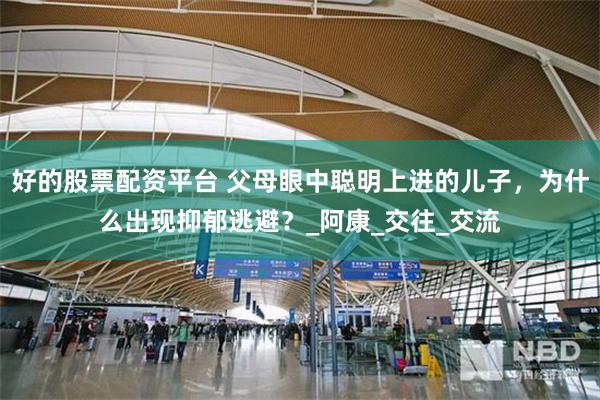 好的股票配资平台 父母眼中聪明上进的儿子，为什么出现抑郁逃避？_阿康_交往_交流